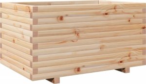 vidaXL Donica ogrodowa, 90x60x49,5 cm, lite drewno sosnowe 2