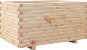 vidaXL Donica ogrodowa, 90x60x49,5 cm, lite drewno sosnowe 7