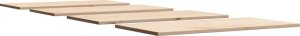 vidaXL Blaty do stołu, 4 szt., 90x45x1,7 cm, prostokątne, sosnowe 5