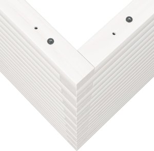 vidaXL Donica ogrodowa, biała, 90x60x68,5 cm, lite drewno sosnowe 8