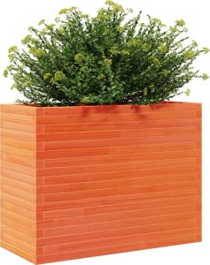 vidaXL Donica ogrodowa, woskowy brąz, 90x40x68,5 cm, drewno sosnowe 4