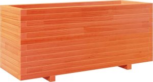 vidaXL Donica ogrodowa, woskowy brąz, 110x40x49,5 cm, drewno sosnowe 7