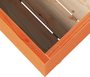 Skrzynia ogrodowa vidaXL Donica ogrodowa, woskowy brąz, 90x40x72,5 cm, drewno sosnowe 8