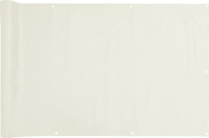 vidaXL Osłona na ogrodzenie, biała, 500x75 m, PVC 2