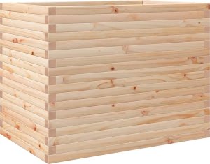vidaXL Donica ogrodowa, 90x60x68,5 cm, lite drewno sosnowe 2