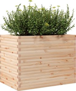 vidaXL Donica ogrodowa, 90x60x68,5 cm, lite drewno sosnowe 4