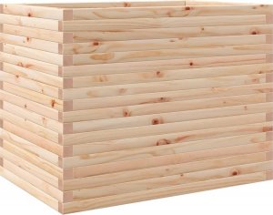 vidaXL Donica ogrodowa, 90x60x68,5 cm, lite drewno sosnowe 7
