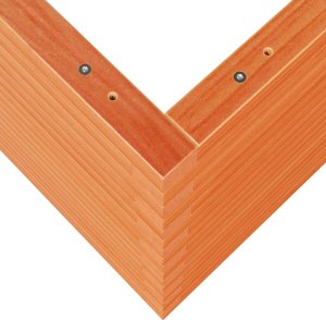 vidaXL Donica ogrodowa, woskowy brąz, 110x60x68,5 cm, drewno sosnowe 8