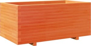 vidaXL Donica ogrodowa, woskowy brąz, 110x60x49,5 cm, drewno sosnowe 2