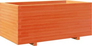 vidaXL Donica ogrodowa, woskowy brąz, 110x60x49,5 cm, drewno sosnowe 7