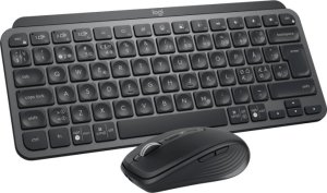 Klawiatura + mysz Logitech MX Keys Mini Combo for Business klawiatura Dołączona myszka RF Wireless + Bluetooth QWERTY Duńska Fińska Norweska Szwedzka Grafitowy 3