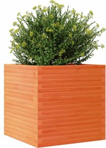 vidaXL Donica ogrodowa, woskowy brąz, 70x70x68,5 cm, drewno sosnowe 4
