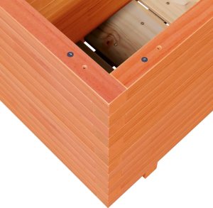 vidaXL Donica ogrodowa, woskowy brąz, 70x40x49,5 cm, drewno sosnowe 8