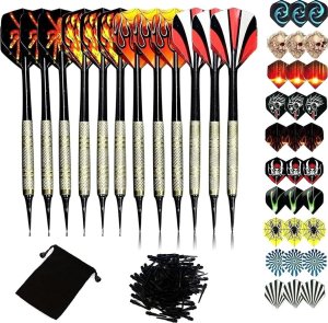 ATL DA201 Zest. 12 rzutek do dart 100 grotów  + 42 piórka 2