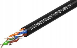 Lanview Lanview LVN122149 kabel sieciowy Czarny 305 m Cat5e U/UTP (UTP) 1