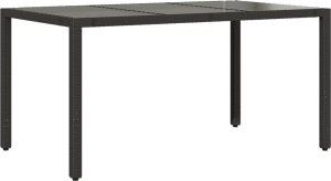 vidaXL 7-cz. zestaw mebli ogrodowych z poduszkami, czarny, polirattan 4