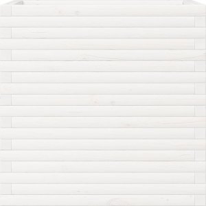 vidaXL Donica ogrodowa, biała, 70x40x68,5 cm, lite drewno sosnowe 5