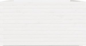 vidaXL Donica ogrodowa, biała, 90x90x49,5 cm, lite drewno sosnowe 6