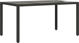 vidaXL 5-cz. zestaw mebli ogrodowych z poduszkami, czarny, polirattan 4