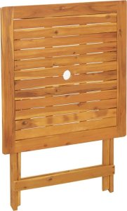 vidaXL 3-cz. zestaw mebli bistro, tkanina w liście i drewno 8