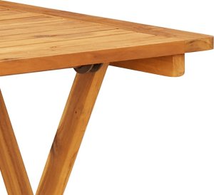 vidaXL 3-cz. zestaw mebli bistro, tkanina w liście i drewno 9