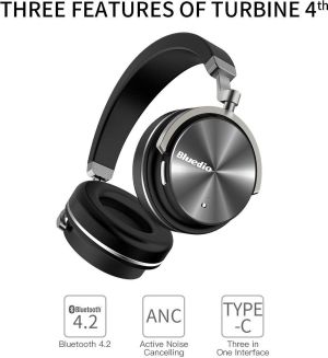 Słuchawki Bluedio T4S ANC, Słuchawki Nauszne Bezprzewodowe BT (BE-T4-BK) 3