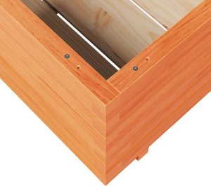 vidaXL Donica ogrodowa, woskowy brąz, 70x70x49,5 cm, drewno sosnowe 8