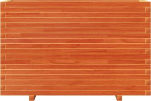 Skrzynia ogrodowa vidaXL Donica ogrodowa, woskowy brąz, 110x40x72 cm, drewno sosnowe 5