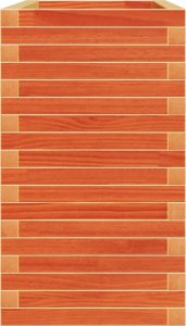 Skrzynia ogrodowa vidaXL Donica ogrodowa, woskowy brąz, 110x40x72 cm, drewno sosnowe 6