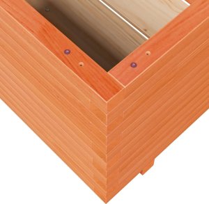 vidaXL Donica ogrodowa, woskowy brąz, 90x60x49,5 cm, drewno sosnowe 8