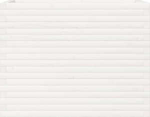 vidaXL Donica ogrodowa, biała, 90x40x68,5 cm, lite drewno sosnowe 5