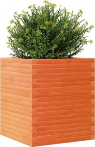 vidaXL Donica ogrodowa, woskowy brąz, 60x60x68,5 cm, drewno sosnowe 4