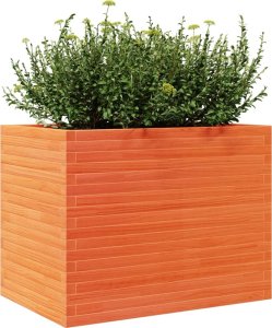 vidaXL Donica ogrodowa, woskowy brąz, 90x60x68,5 cm, drewno sosnowe 4