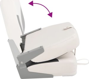 vidaXL Fotel do łodzi, z pasem mocującym, składany, 41x36x48 cm 8