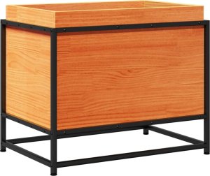 vidaXL Donica ogrodowa, woskowy brąz, 60x40x50 cm, lite drewno sosnowe 2