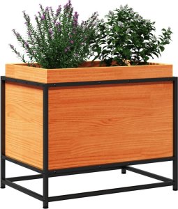 vidaXL Donica ogrodowa, woskowy brąz, 60x40x50 cm, lite drewno sosnowe 4
