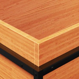 vidaXL Donica ogrodowa, woskowy brąz, 60x40x50 cm, lite drewno sosnowe 8