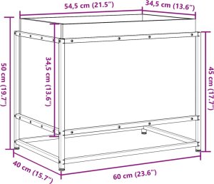 vidaXL Donica ogrodowa, woskowy brąz, 60x40x50 cm, lite drewno sosnowe 10