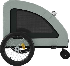 vidaXL Przyczepka rowerowa dla zwierząt, tkanina Oxford i żelazo 7