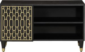 vidaXL Szafka pod telewizor, 80x31,5x46 cm, lite drewno mango 3