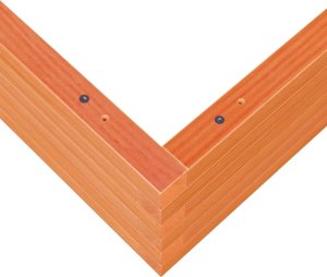 vidaXL Donica ogrodowa, woskowy brąz, 90x90x23 cm, lite drewno sosnowe 8