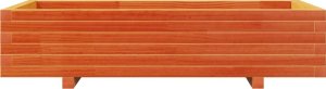 vidaXL Donica ogrodowa, woskowy brąz, 110x60x26,5 cm, drewno sosnowe 5