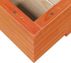 vidaXL Donica ogrodowa, woskowy brąz, 110x60x26,5 cm, drewno sosnowe 8