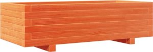 vidaXL Donica ogrodowa, woskowy brąz, 90x40x26,5 cm, drewno sosnowe 2