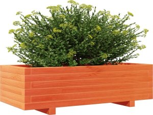vidaXL Donica ogrodowa, woskowy brąz, 90x40x26,5 cm, drewno sosnowe 4