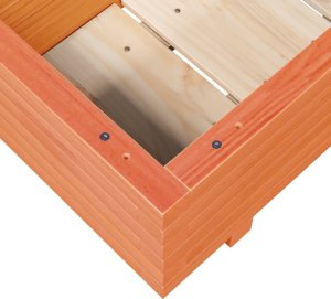 vidaXL Donica ogrodowa, woskowy brąz, 90x40x26,5 cm, drewno sosnowe 8