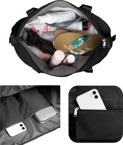 ATL DA80A Torba regulowana podróżna plażowa   czarna 5