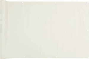 vidaXL Osłona na ogrodzenie, biała, 400x120 m, PVC 2