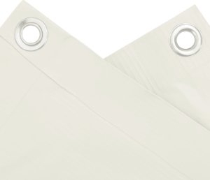 vidaXL Osłona na ogrodzenie, biała, 400x120 m, PVC 4