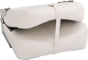 vidaXL Składane siedzisko do łodzi, 2-cz., z niskim oparciem i pasem 12